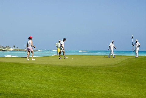 Golf course in Punta Cana, Dominican Republic, Central America