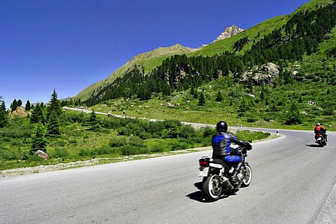 Motorcycle in the mountains