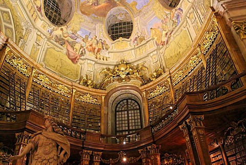 Austrian National Library, Ceiling Fresco, Vienna, Austria