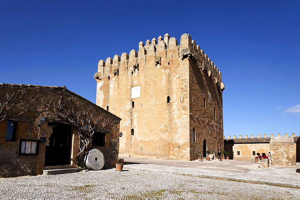 Torre de Canyamel tower, landmark of Majorca, Balearic Islands, Spain
