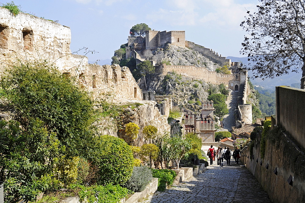 Castle, Xativa (Jativa), Valencia, Spain, Europe