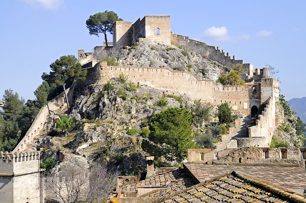 Castle, Xativa (Jativa), Valencia, Spain, Europe