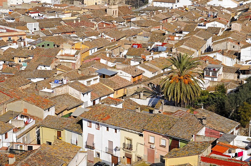 View over Xativa (Jativa), Valencia, Spain, Europe