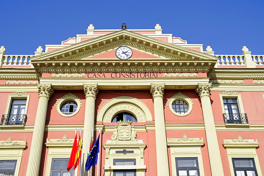 Glorieta de Espana, city hall in Murcia, Spain, Europe