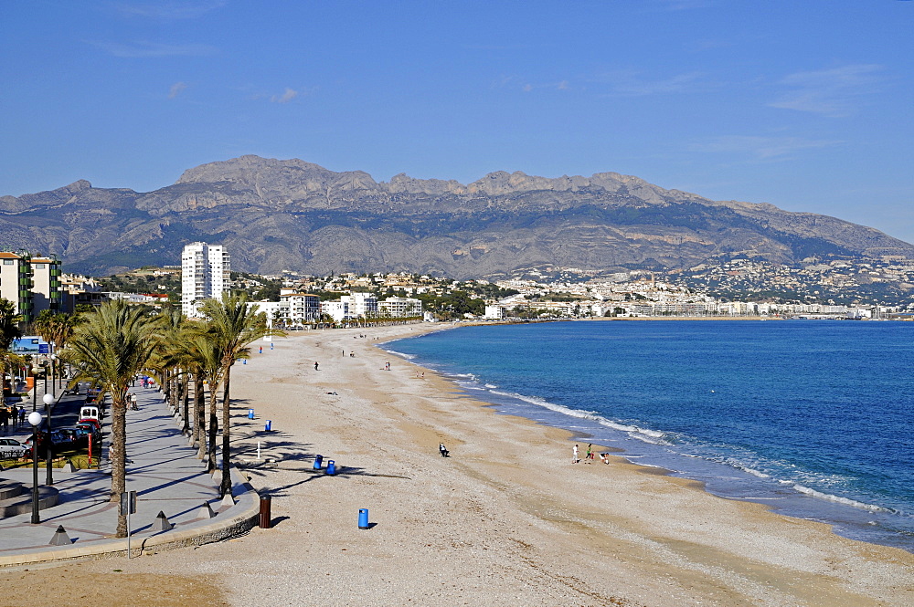 Beach, Albir, Altea, Alicante, Costa Blanca, Spain