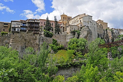 Hanging houses, las casas colgadas, UNESCO World Heritage Site, Cuenca, Castile-La Mancha, Spain, Europe