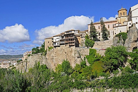 Hanging houses, las casas colgadas, UNESCO World Heritage Site, Cuenca, Castile-La Mancha, Spain, Europe