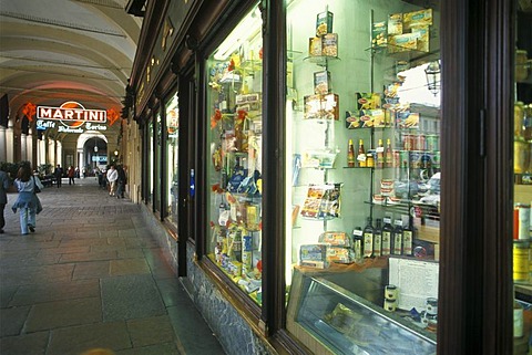 Turin Torino Piemonte Piedmont Italy Via Roma shopping arcades luxury shops