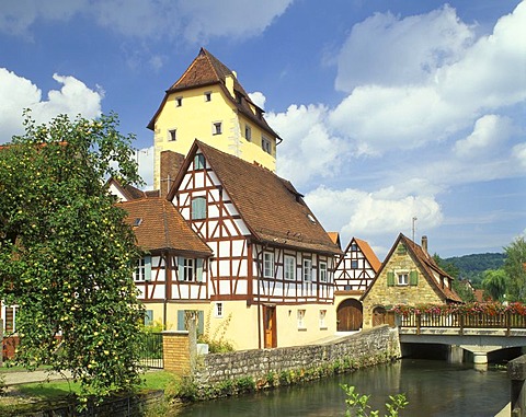 Hersbruck upon the river Pegnitz district Nuremberg country Middle Frankonia Bavaria Germany