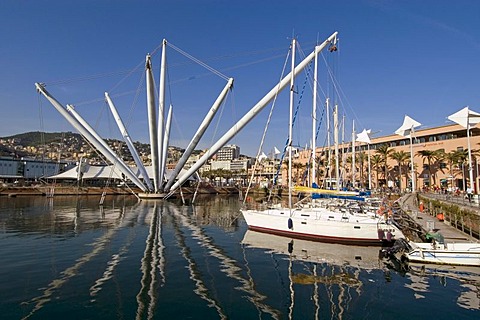 Genoa Genova Liguria Italy harbor Bigo