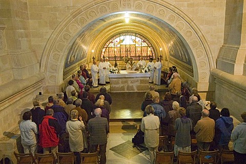 Israel Mount Tabor Church of the Transfiguration service