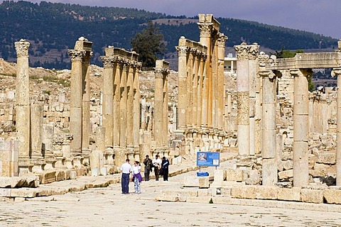 Jordan Jerash Gerasa main street Cardo