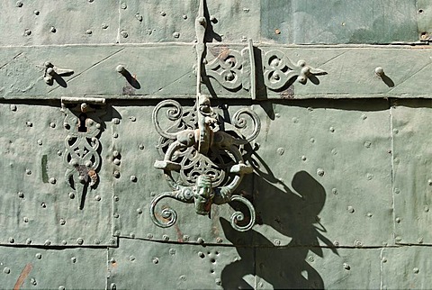 Landeszeughaus armory Herrengasse Graz capital of Styria Austria gate with wrought-iron fittings