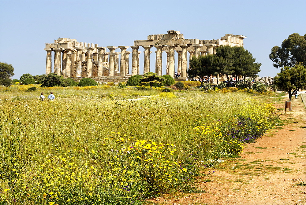 Temple E so-called temple of Hera Selinunte Sicily Italy