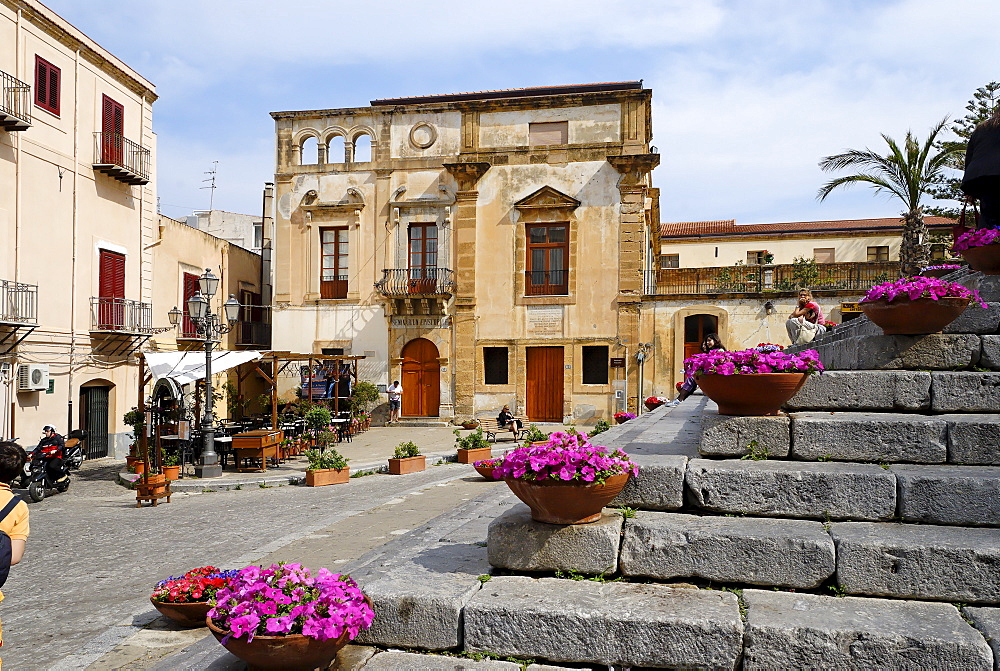 Piazza Duomo Cefalu Sicily Sicilia Italy Italia