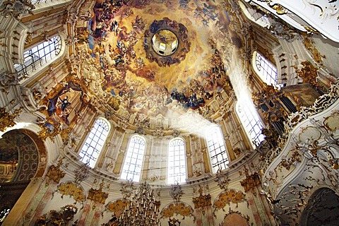 Dome of the Ettal convent Bavaria Germany