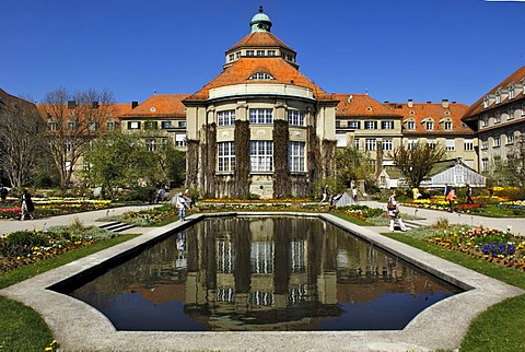 Main building, Botanical Garden, Munich, Bavaria, Germany