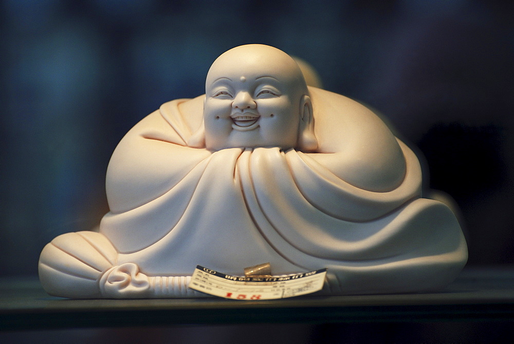 Laughing Buddha figurine, Longhua temple, Shanghai, China