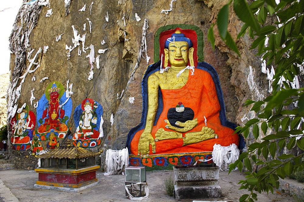 Rock relief of Buddha Shakyamuni, Tibet