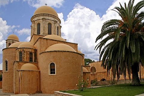 Monastery, Moni Agias Triadas, Crete, Greece