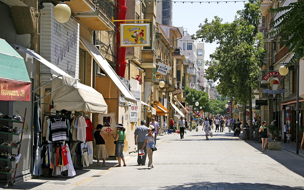 Pedestrian precinct, old town, Nicosia, Cyprus