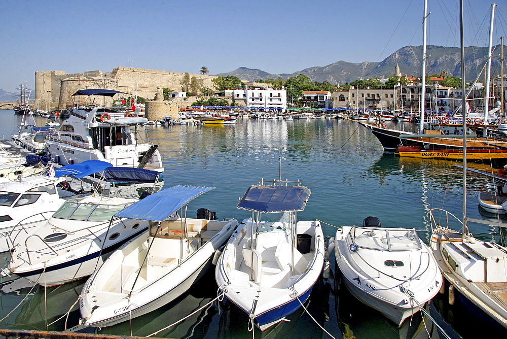 Kyrenia, town centre and marina, Northern Cyprus, Cyprus, Europe