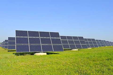 World's largest solar panel field, near Arnstein, Bavaria, Germany, Europe