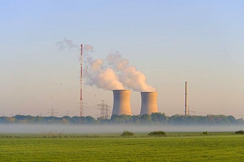 Grafenrheinfeld Nuclear Power Station, Grafenrheinfeld, Lower Franconia, Bavaria, Germany, Europe