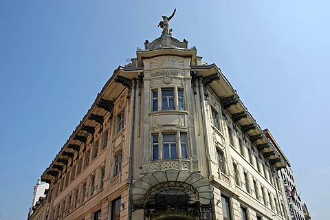 Centromerkur building, first departement store of Ljubljana, Slovenia