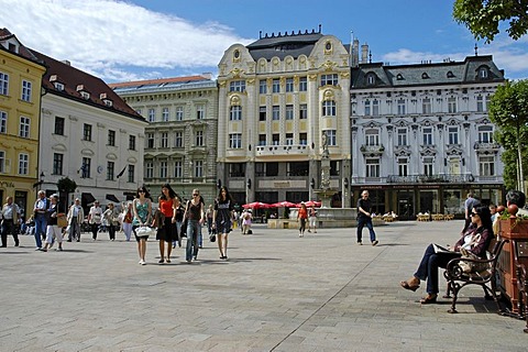 Main square, Hlavne namestie, Bratislava, Slovakia