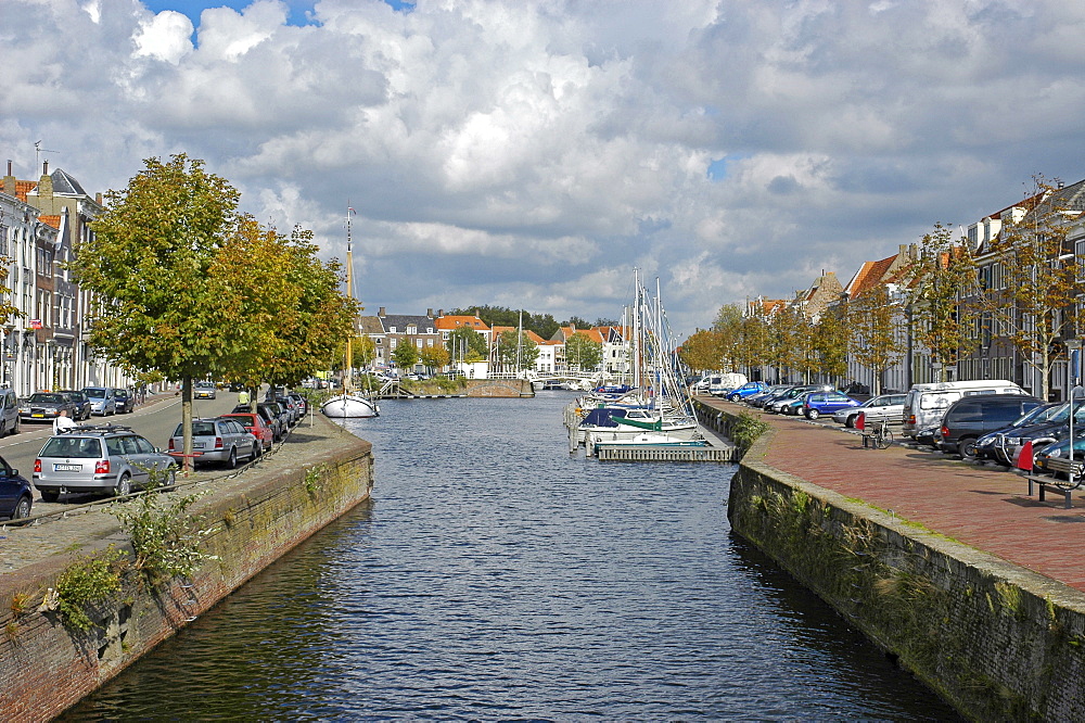 Canal, Middelburg, Zeeland, Holland, the Netherlands