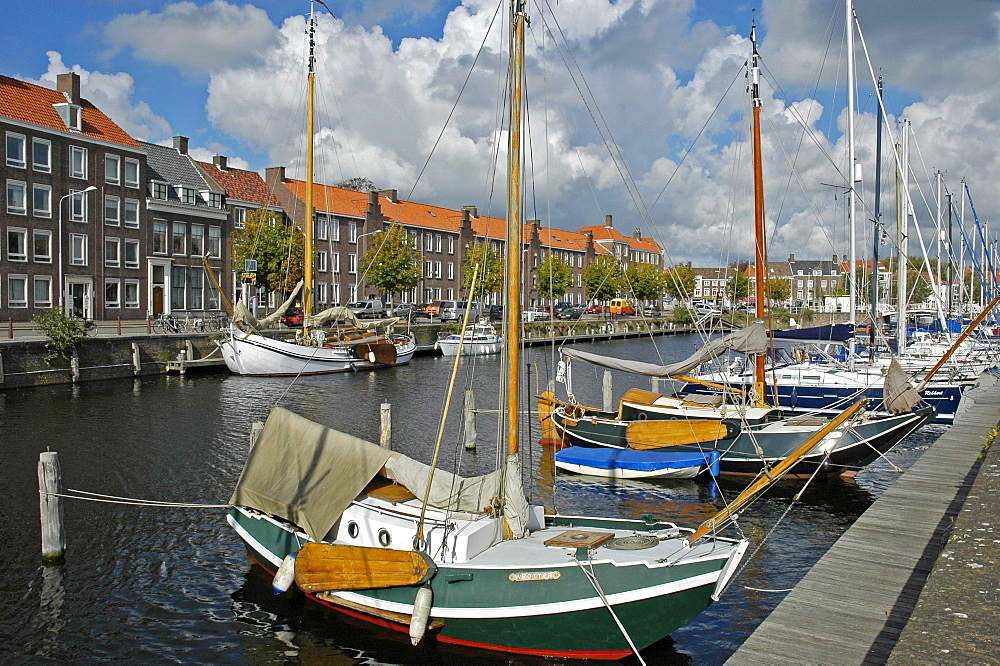 Canal, Middelburg, Zeeland, Holland, the Netherlands