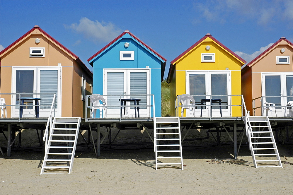 Beach huts, Vlissingen, Zeeland, Holland, the Netherlands