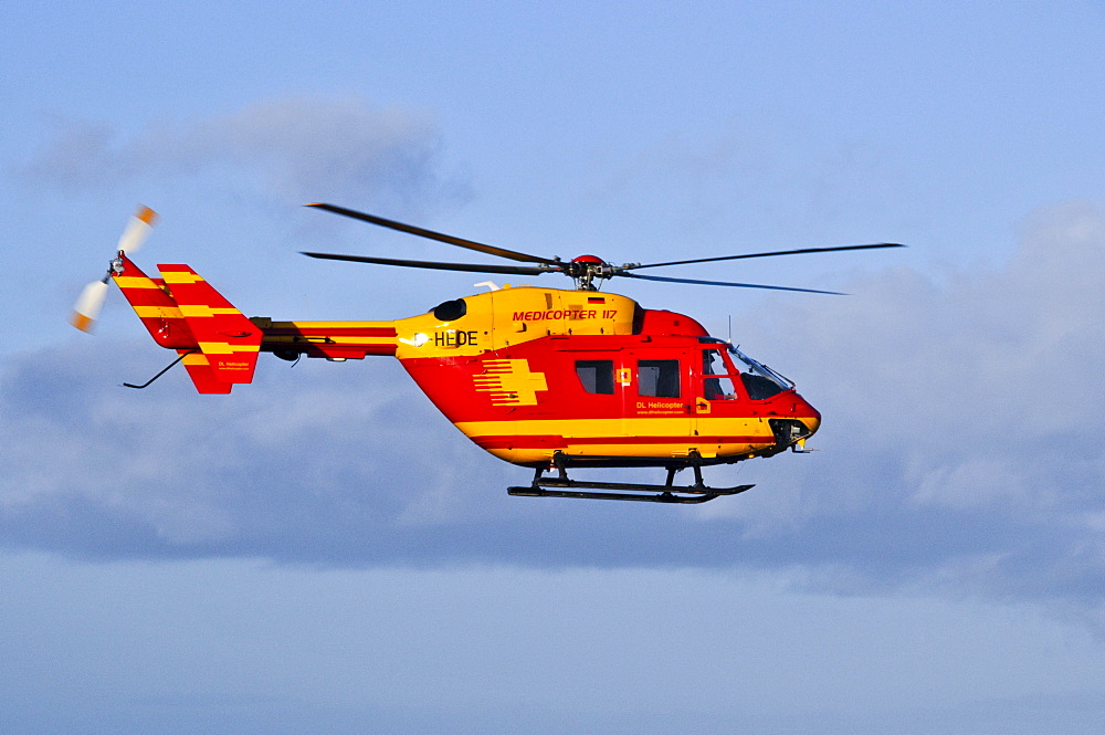 Eurocopter Medicopter BK 117 in flight