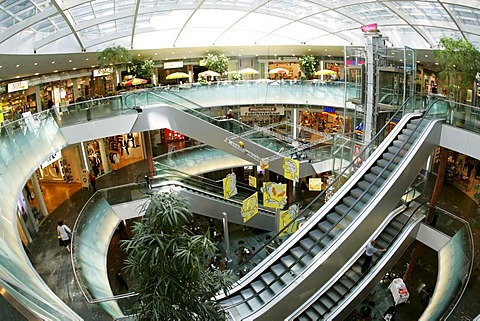 Shopping center in the old gasometer in Vienna Austria