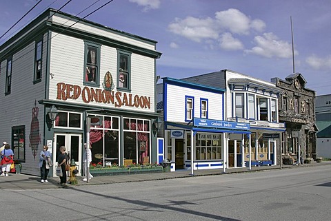 The Red Onion Saloon in the gold rush town of Skagway Alaska USA