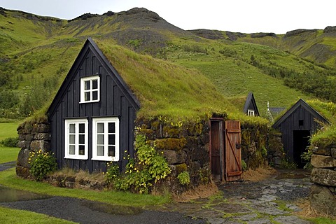 Open air museum in Skogar Iceland