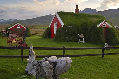 The house called Lindarbakki in the village Bakkagerï£¿i Iceland