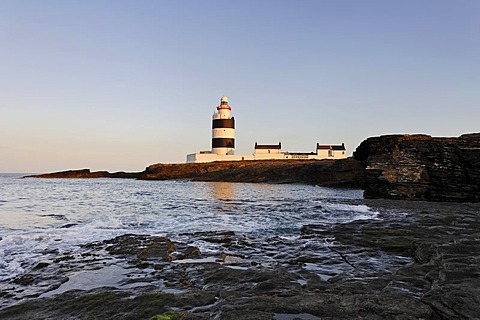 Lighthouse of HookÂ¥s Head which is dating back to the 13.th century, County Wexford, Ireland