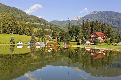 Camping and swimming pond Zenz, Pichl Grossdorf, Styria, Austria