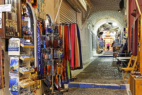 Shops in the center of town, Thira, Santorini, Greece