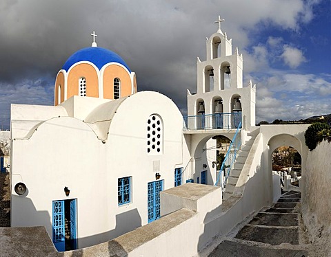 Main church Panagia, Vothonas, Santorini, Greece