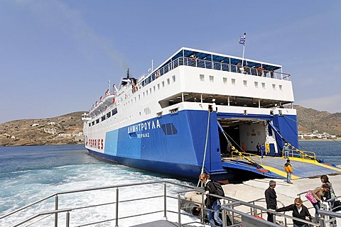 Ferry, Naxos, Greece