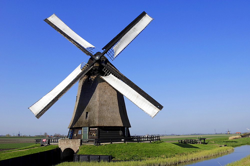 Windmill, Schermerhorn, Netherlands, Europe
