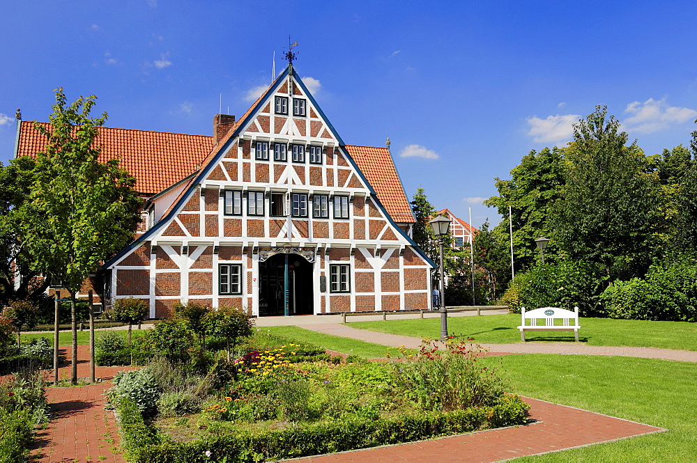 Town hall, Jork, Altes Land, Lower Saxony, Germany, Europe
