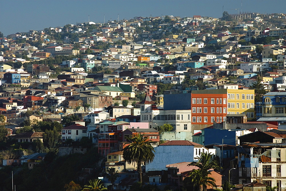 Colorful buildings, Valparaiso, Chile, South America