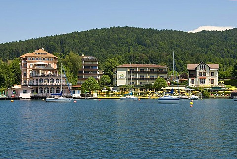 Poertschach on Lake Woerthersee, Carinthia, Austria, Europe