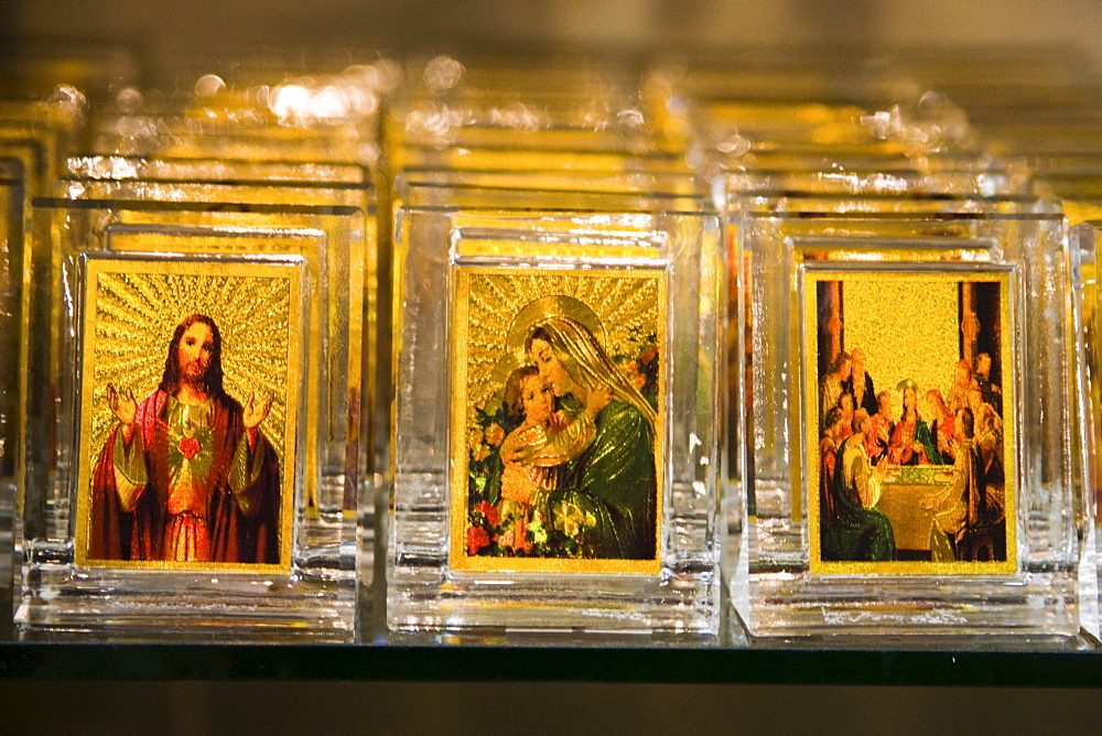 Icons depicting Christian images, Bethlehem, Israel