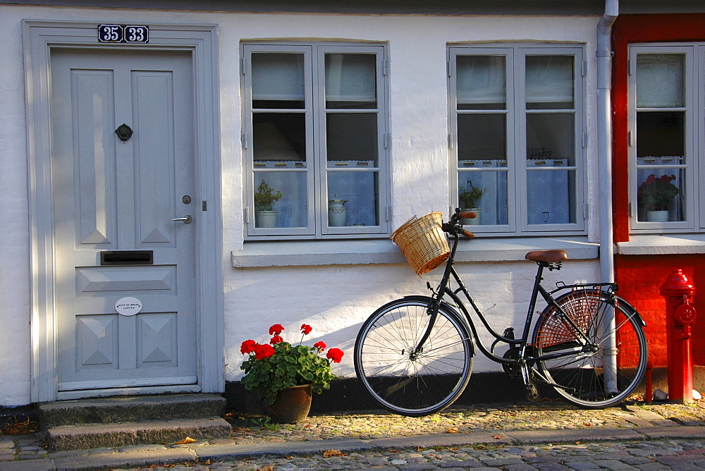 House entrance, Odense, Denmark, Europe