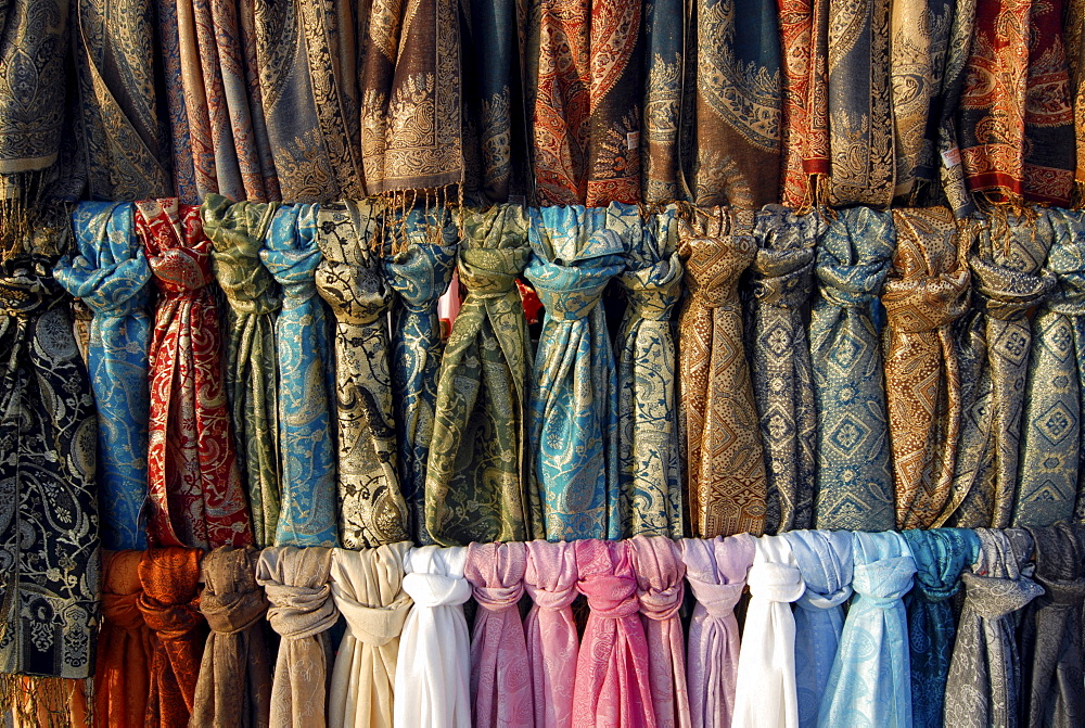 Scarves, Burano, Burano Island, Venice, Veneto, Italy, Europe